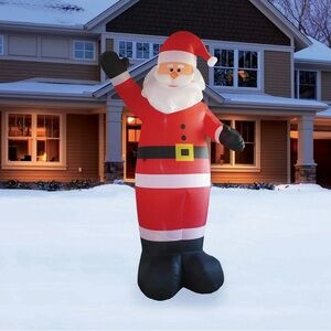 At Home 12 ft inflatable Santa Claus. NWT
